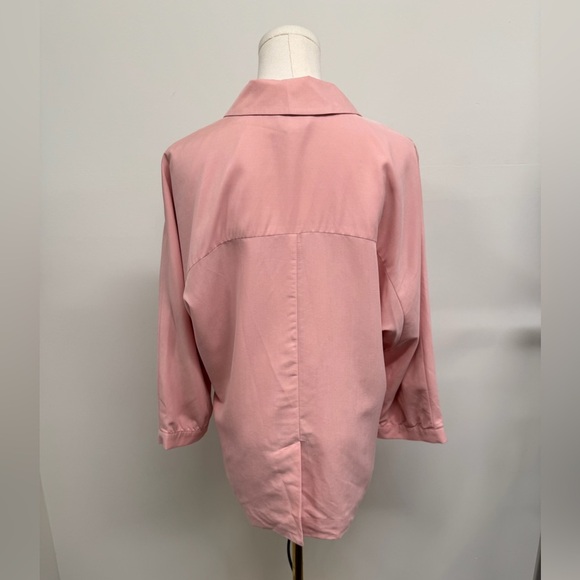 Chico’s Blush Pink Stretch Blazer Jacket – Size 2 (L/12) – Feminine & Polished - Picture 4 of 10